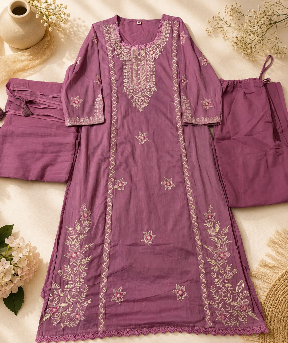 Straight Kurta Cotton Set