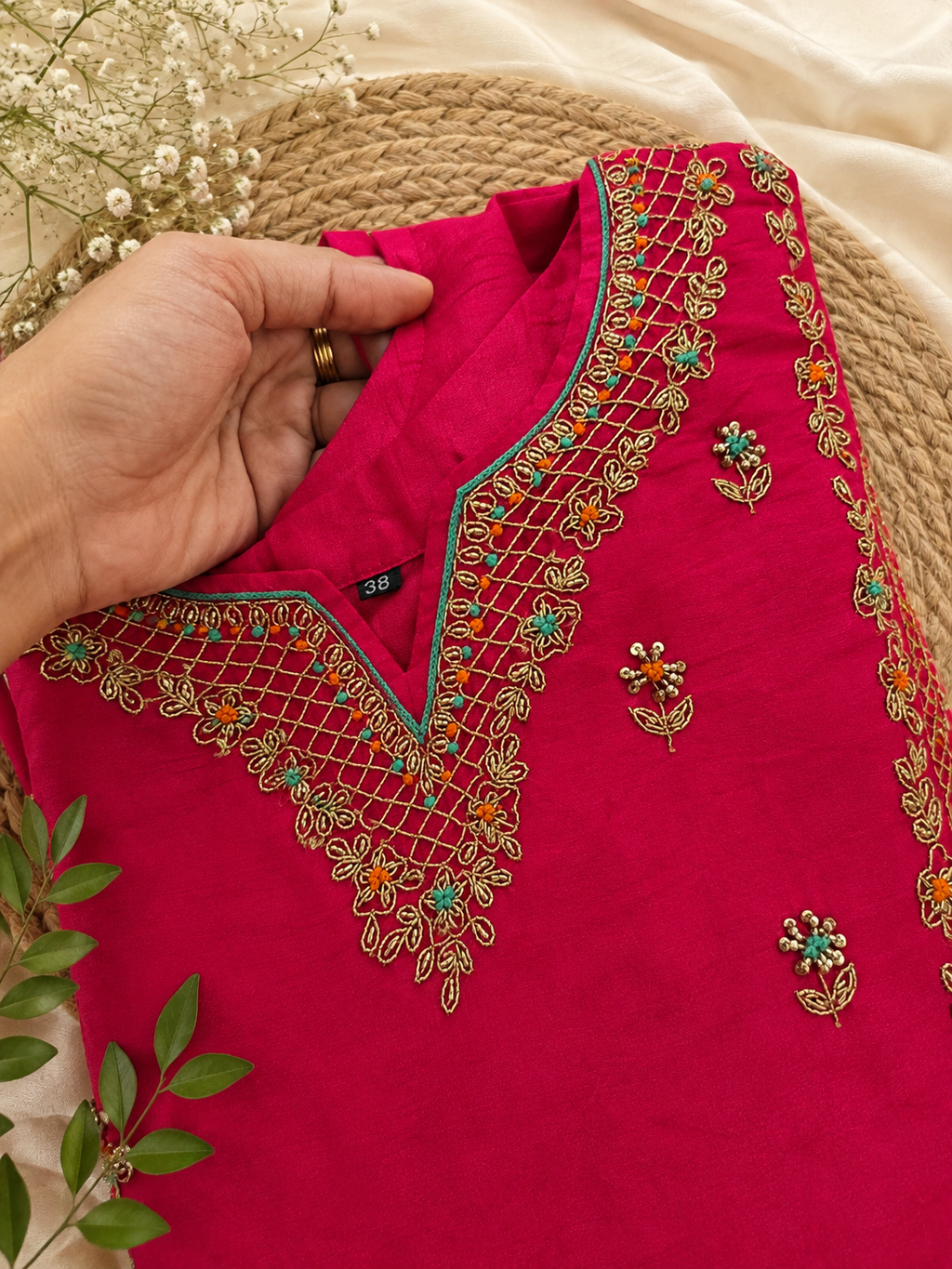 Rani Pink Ethnic Suit Set