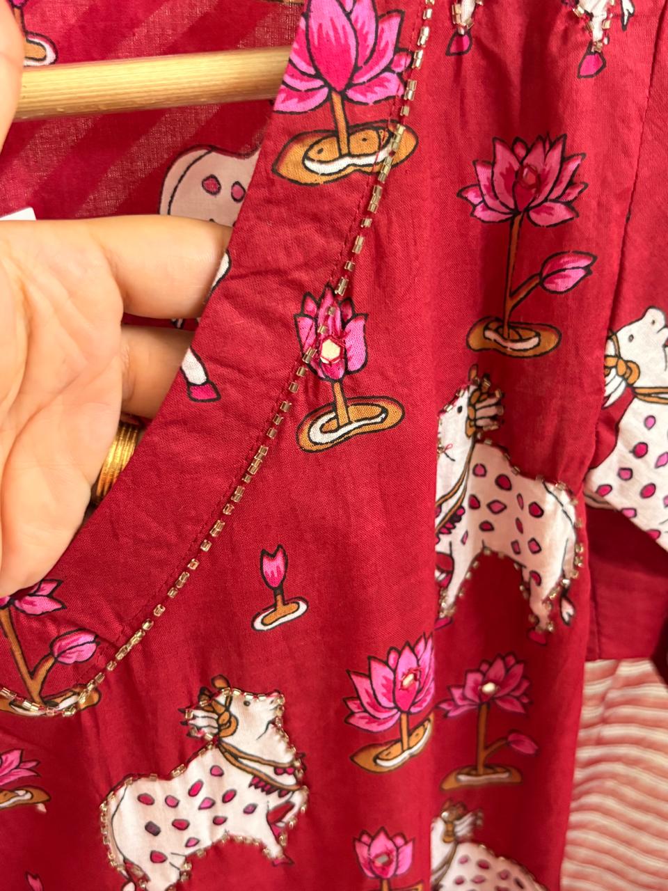 Pichai Anarkali Kurta Set