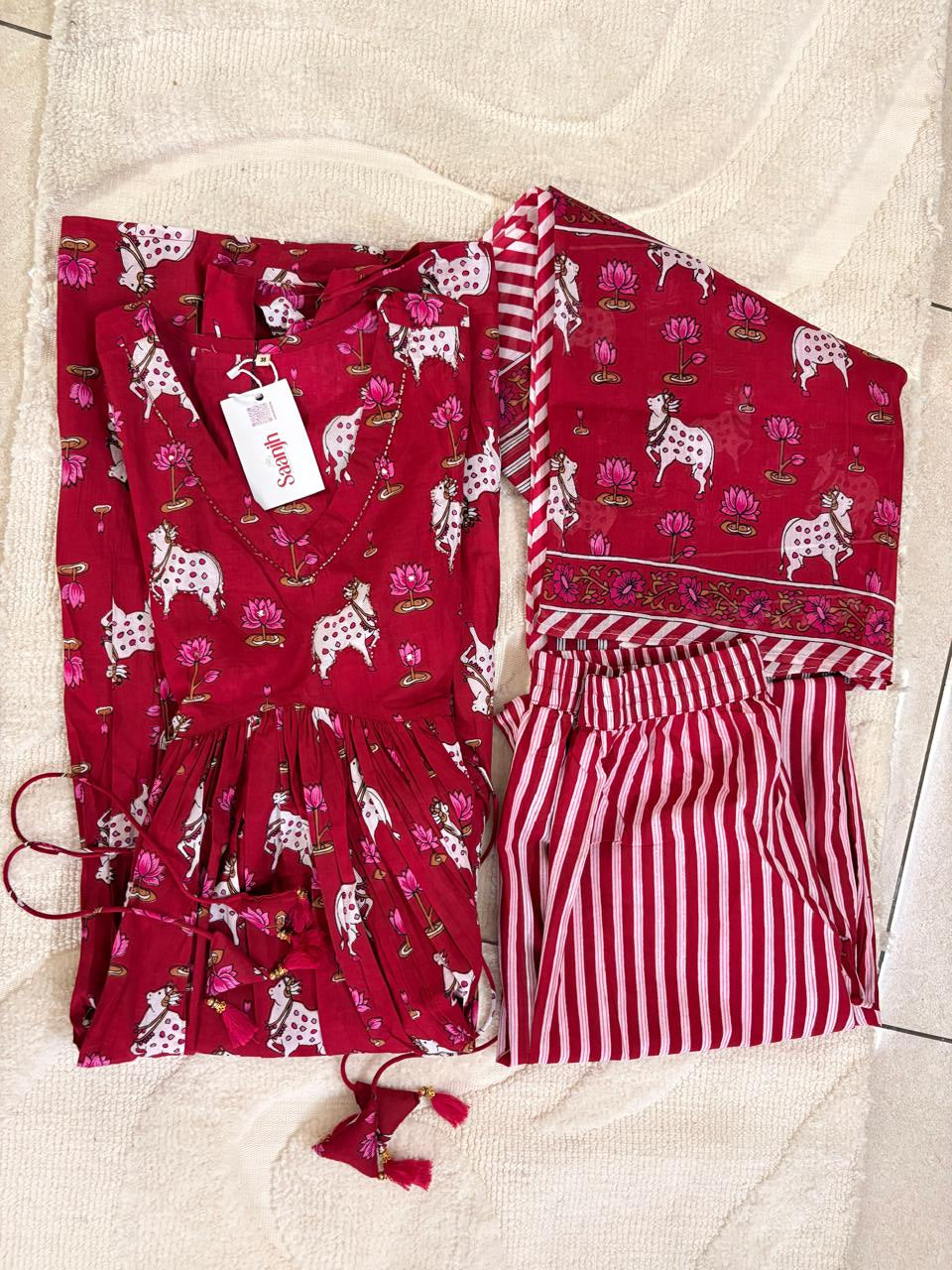Pichai Anarkali Kurta Set