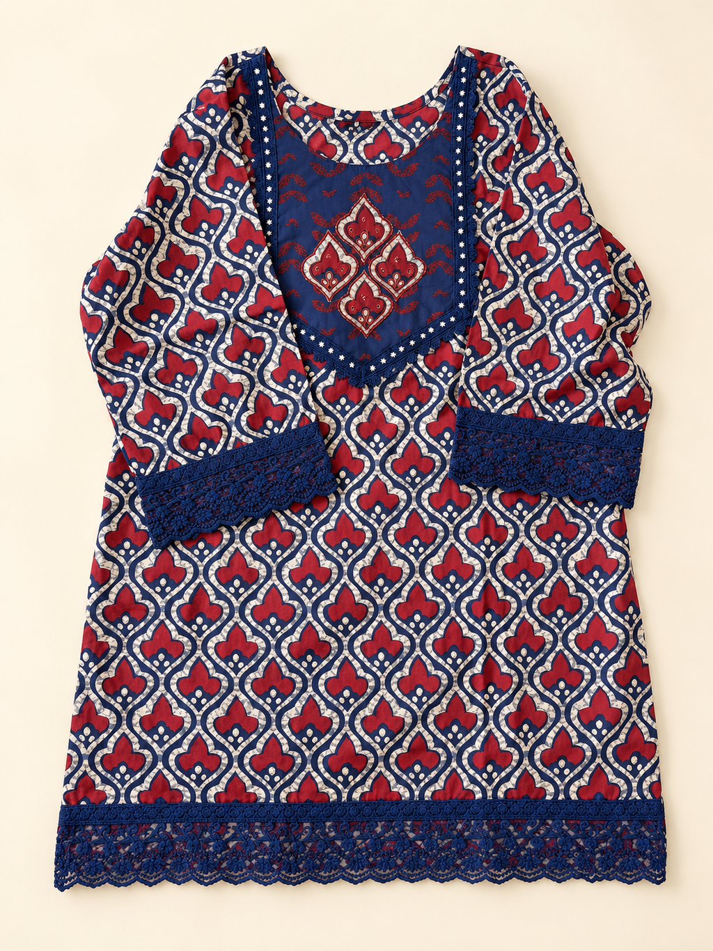 Batik Print Farshi Salwar Set