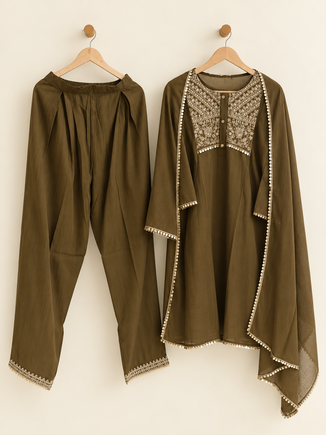 Short Kurta Set with Pants