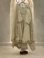 Golden Anarkali Kurta Set