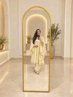 Golden Anarkali Kurta Set