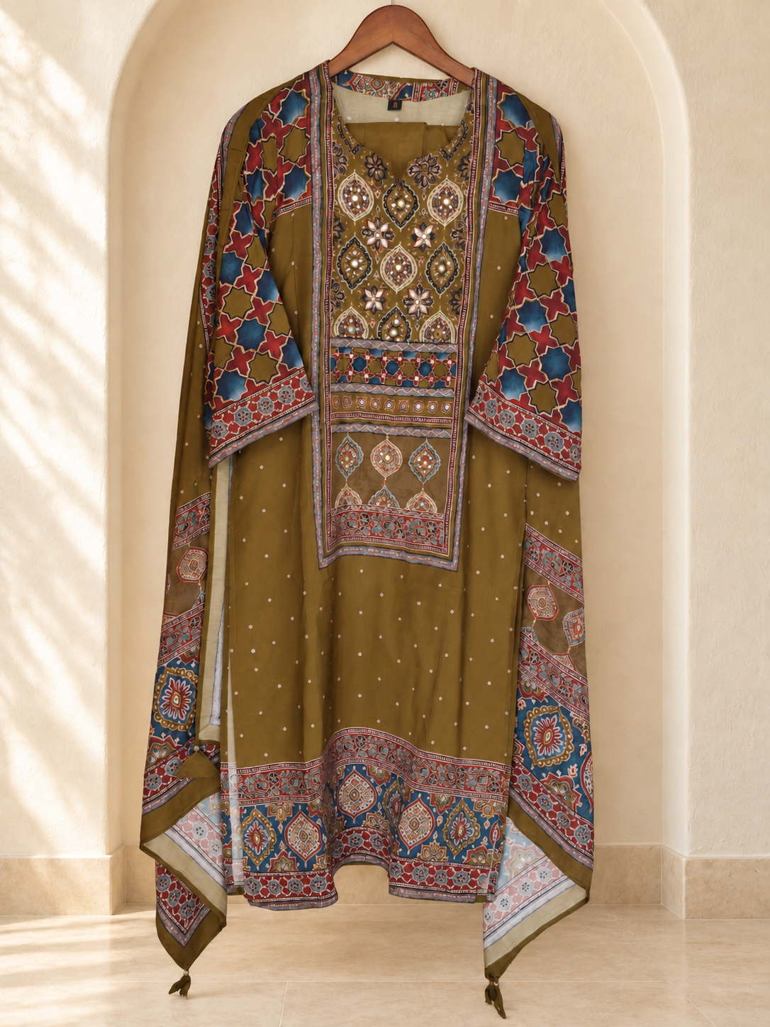Muslin Cotton Kurta Set