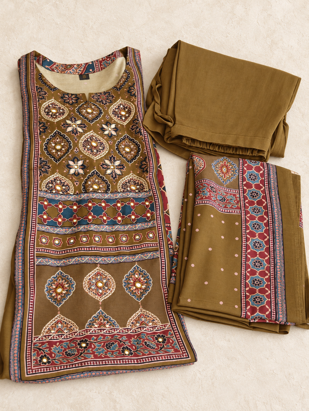 Muslin Cotton Kurta Set