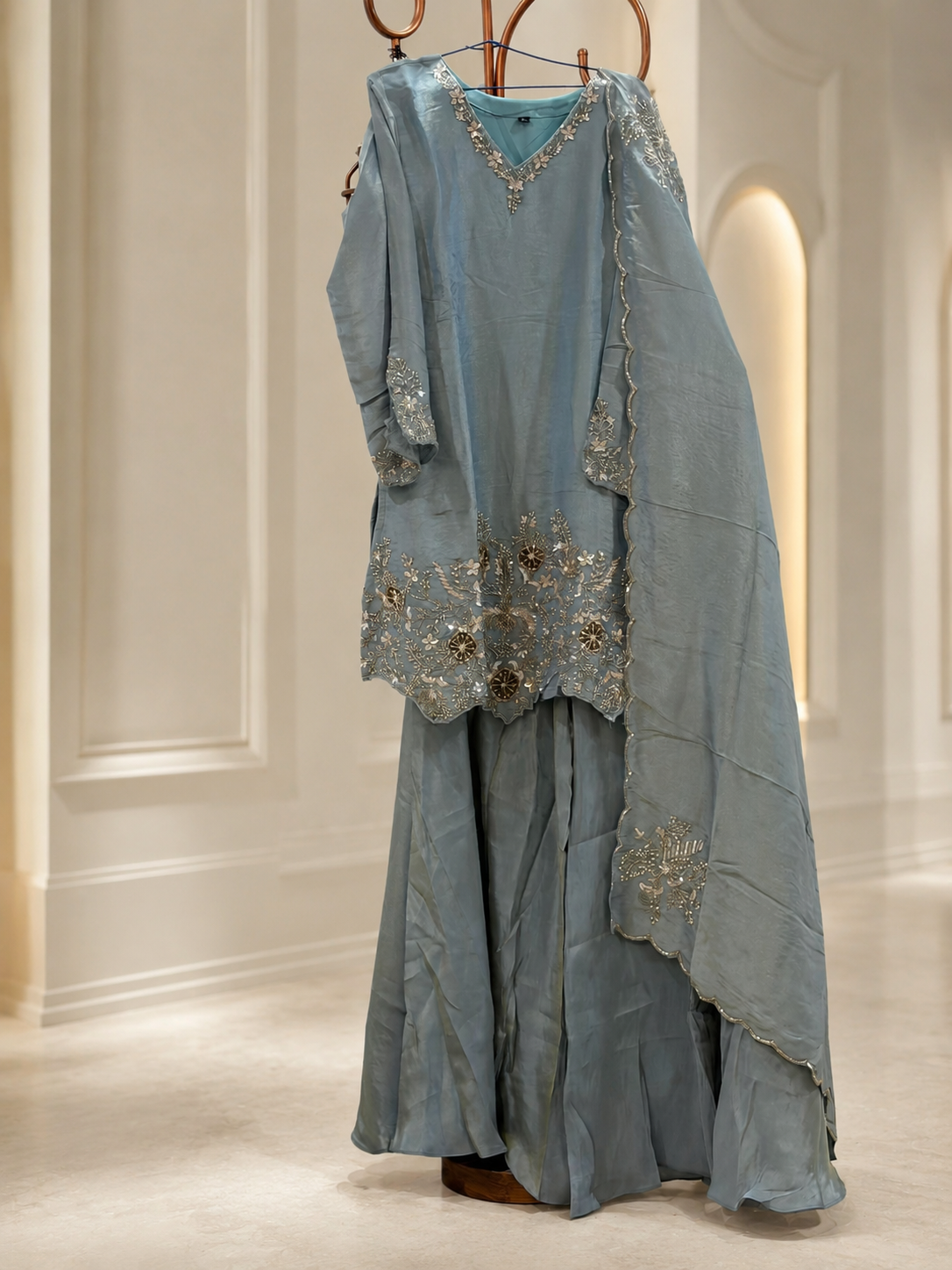 Short Kurta Palazoo Set