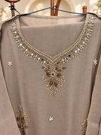 Mul Chanderi Handwork Kurta Set
