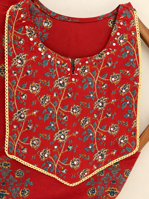 Cotton Kurta Palazzo Set