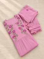 Mul Chanderi Suit Set